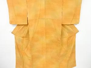 雪輪青海波模様織り出し付け下げ色無地着物